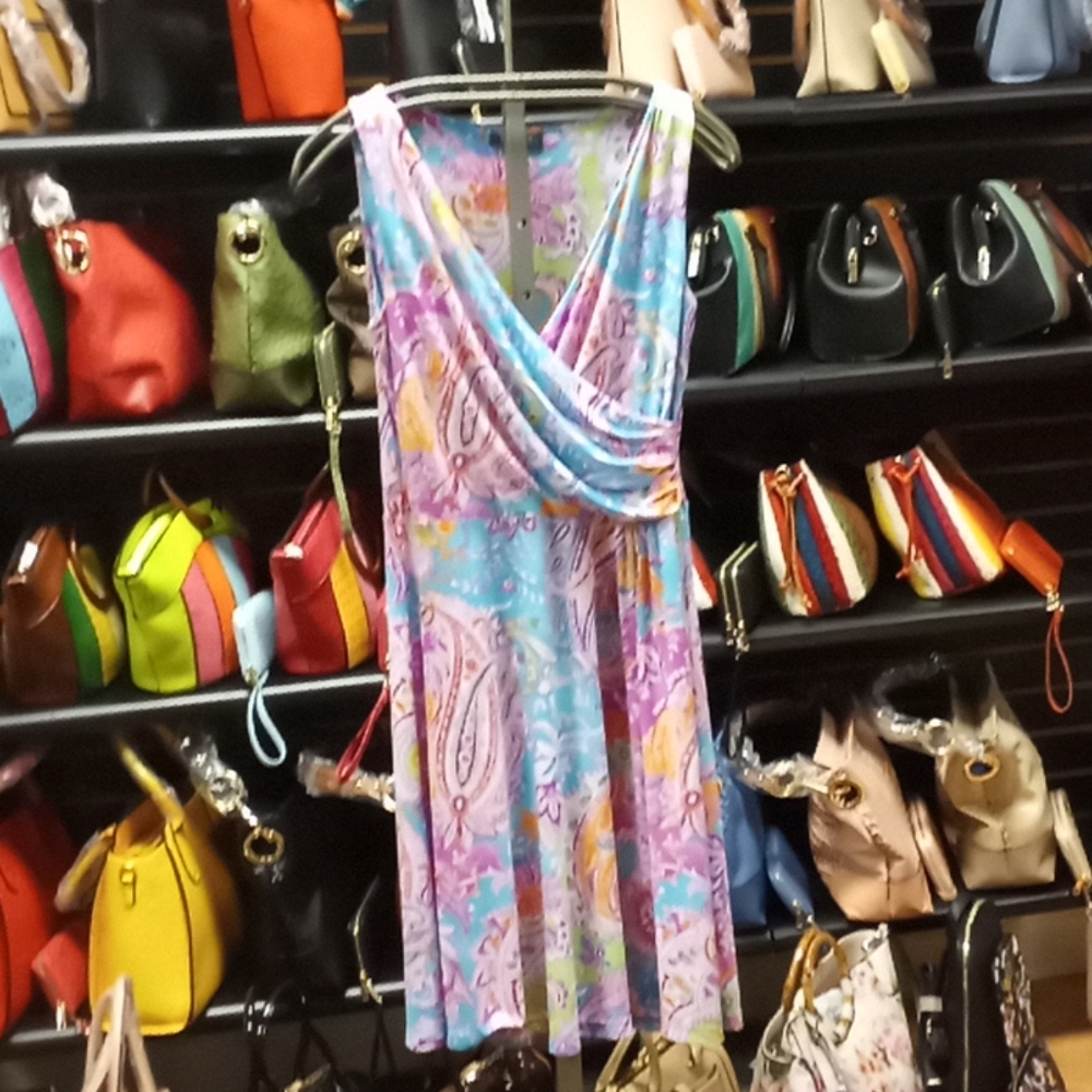 Lauren Ralph Lauren Surplice Turquoise Paisley …